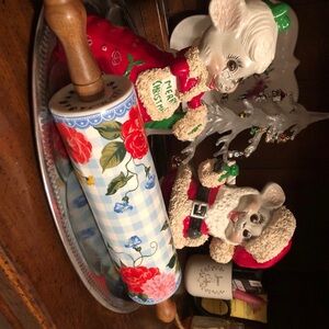 RETIRED Sweet Rose Floral Rolling Pin